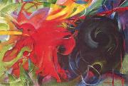 Franz Marc Fighting Forms (mk34) oil on canvas